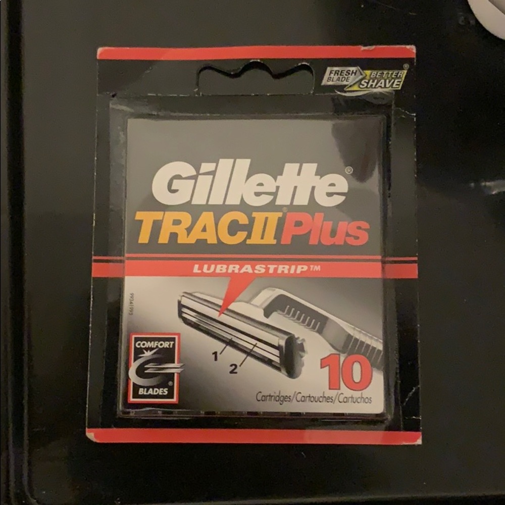 Gillette Trac II Plus Blades Brand New 10 Pcs
